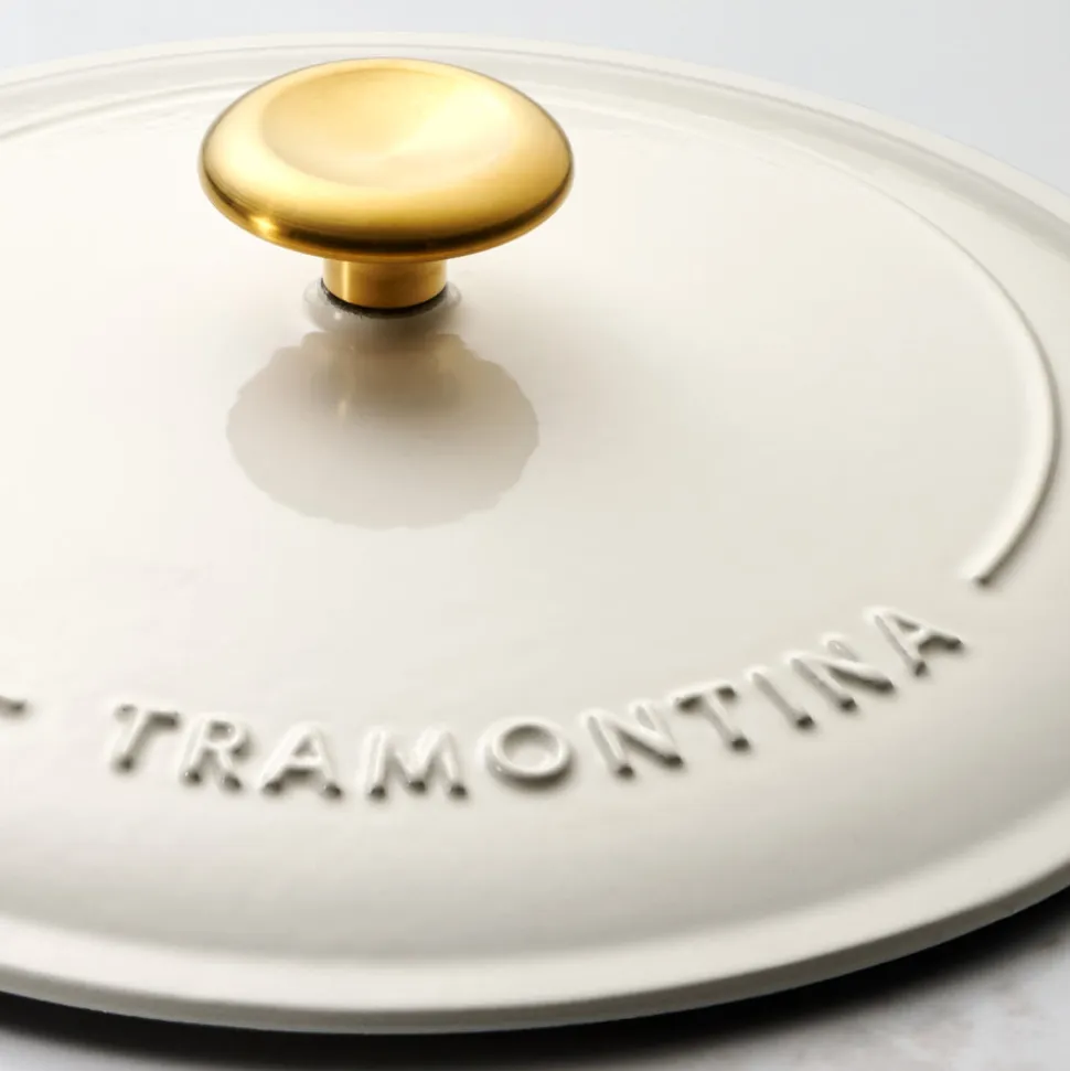 Bestow 10 Inch Enameled Cast-Iron Covered Skillet