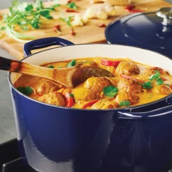 Bestow 6.5 Quart Enameled Cast-Iron Covered Round Dutch Oven