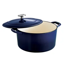 Bestow 6.5 Quart Enameled Cast-Iron Covered Round Dutch Oven
