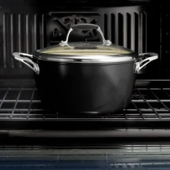 Ceramica Deluxe 11 Inch Ceramic Covered Deep Skillet - Black