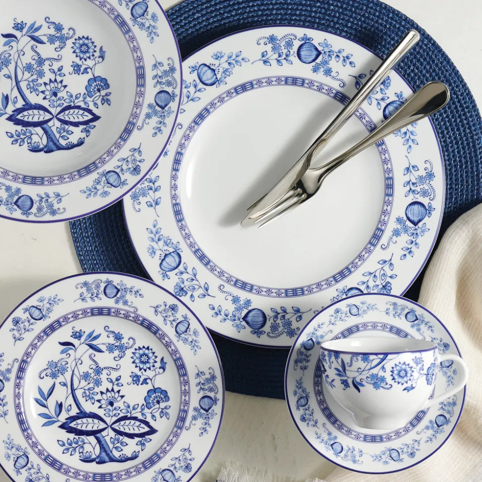 Dulce 8.5 ounce Tea Cup and Saucer 6 Piece Set
