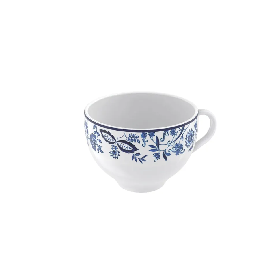 Dulce 8.5 ounce Tea Cup and Saucer 6 Piece Set