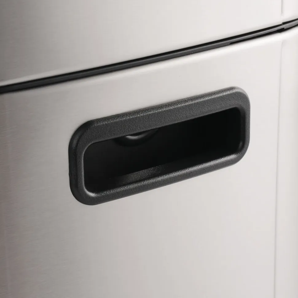 3.17 Gallon Stainless Steel Square Sensor Bin with SS Capped Lid
