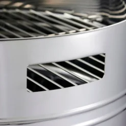 15.5 Inch Stainless Steel Round BBQ Charcoal Grill with Lid