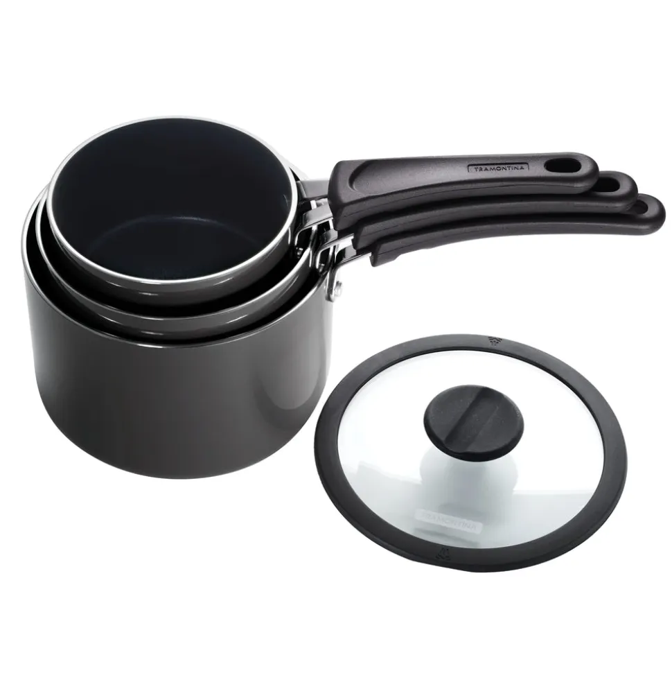 Nesting 6 Piece Nonstick Sauce Pan Set