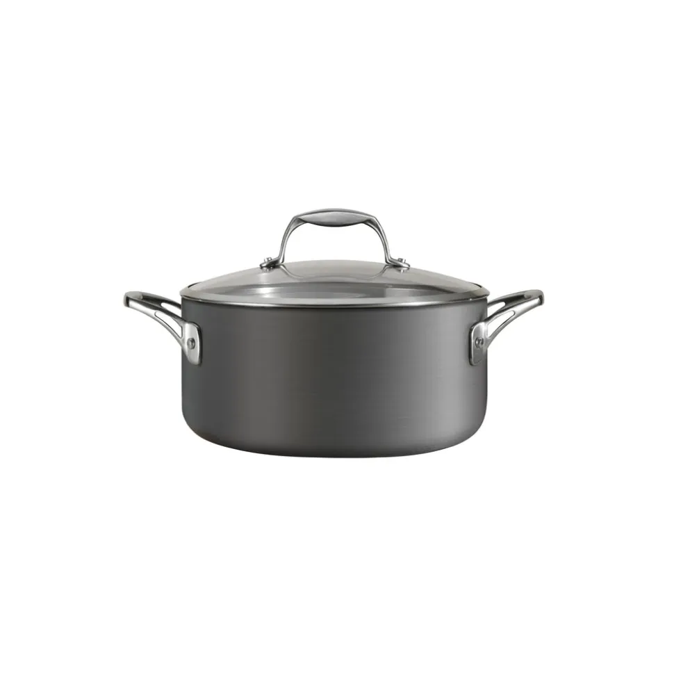 OnyxPro 5 Quart Hard Anodized Aluminum Covered Dutch Oven
