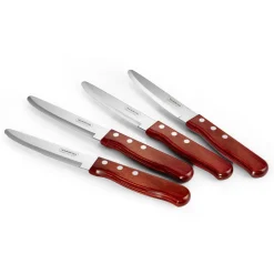Porterhouse 4 Piece Steak Knife Set - Rounded