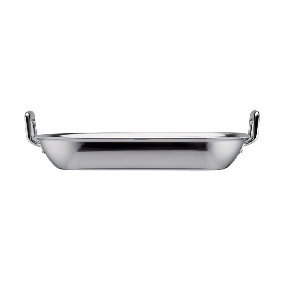Prima 16.75 in Stainless Steel Flared Edge Roasting Pan - Includes Basting Rack