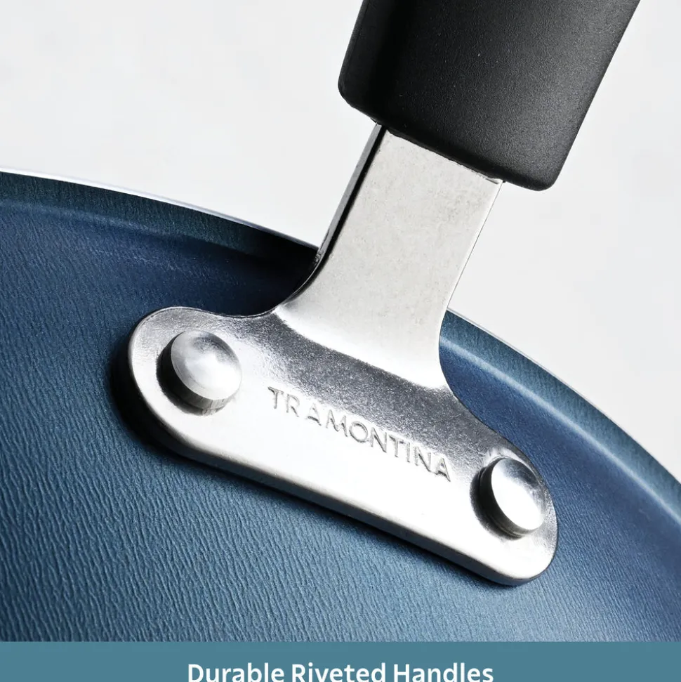 Primaware 3 Piece Nonstick Sauté Pan and Griddle Set, 9.5 and 11 Inch Sauté Pans, and 11 Inch Griddle