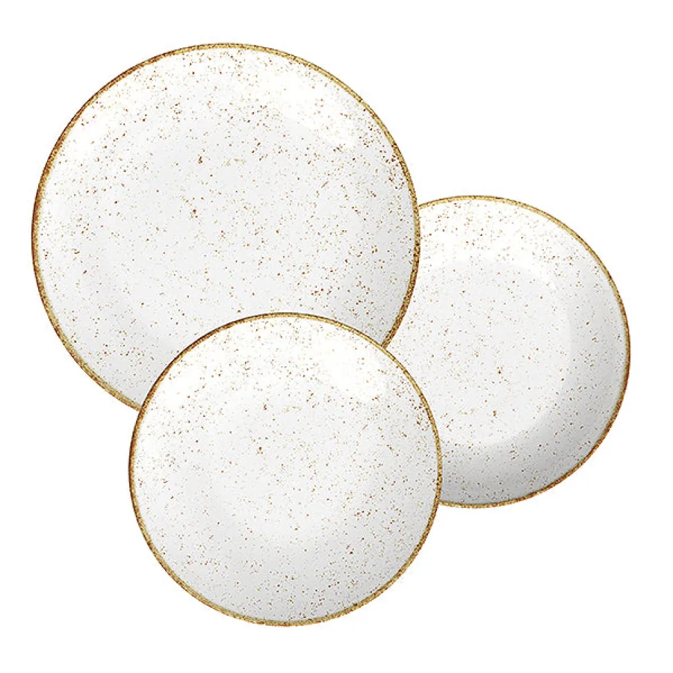 Rustic 12 Piece Plate Set