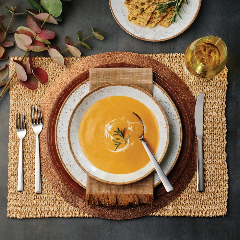 Rustic 12 Piece Plate Set