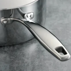 Signature 3 Quart Tri-Ply Clad Stainless Steel Covered Deep Saute Pan