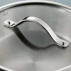 Tempo 8 Quart Tri-Ply Base Stainless Steel Covered Stock Pot