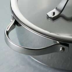Tempo 8 Quart Tri-Ply Base Stainless Steel Covered Stock Pot