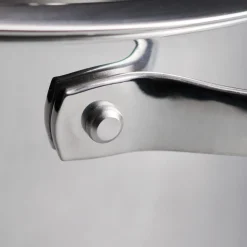 Tempo 8 Quart Tri-Ply Base Stainless Steel Covered Stock Pot