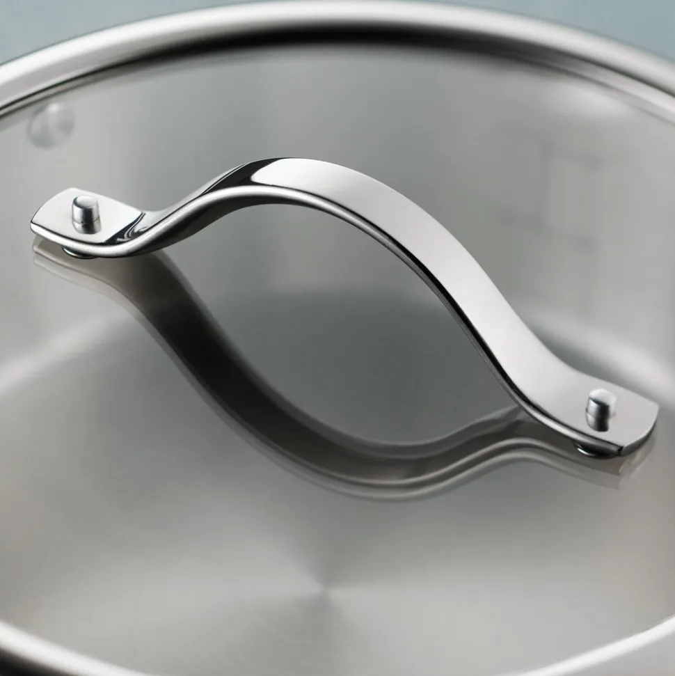 Tempo Tri-Ply Base Stainless Steel Covered Saucepan