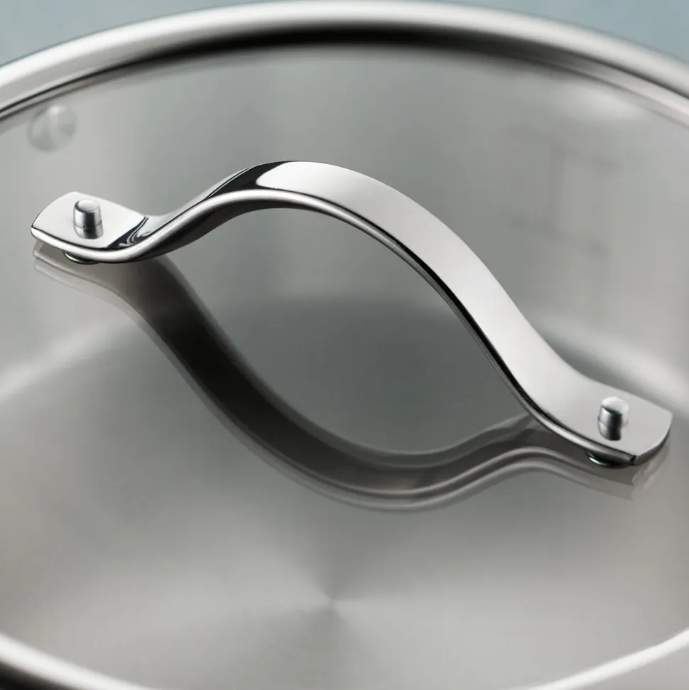 Tempo Tri-Ply Base Stainless Steel Covered Saucepan