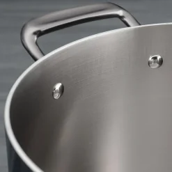 Tri-Ply Clad 6 Quart Stainless Steel Covered Braiser - Glass Lid