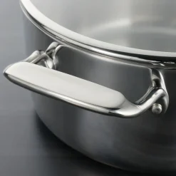 Tri-Ply Clad 6 Quart Stainless Steel Covered Braiser - Glass Lid