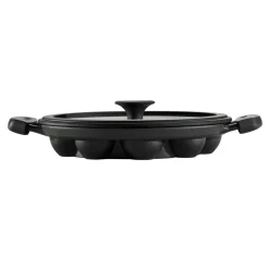 Utsava Pre-Seasoned Cast Iron Paniyarrakal with Lid