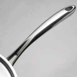 Utsava Tri-Ply Clad 2.9 Qt Covered Deep Sauté Pan with Ceramic Interior