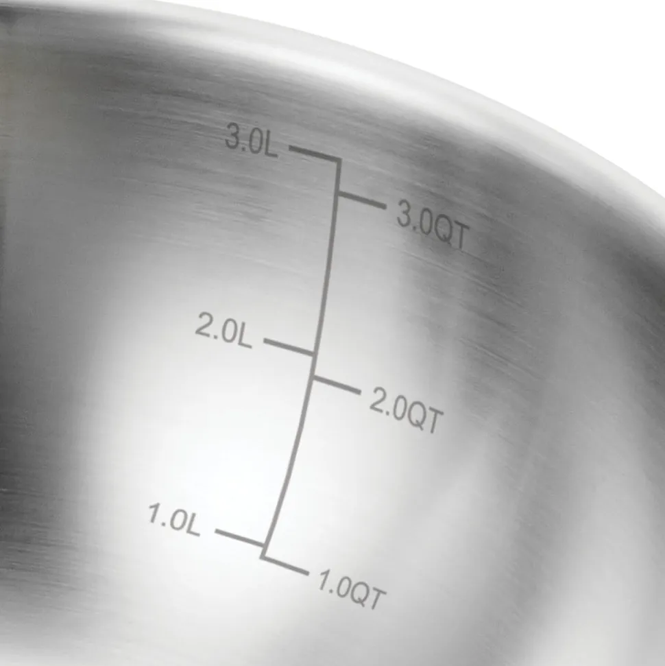 Utsava Tri-Ply Clad Stainless Steel Covered Kadai